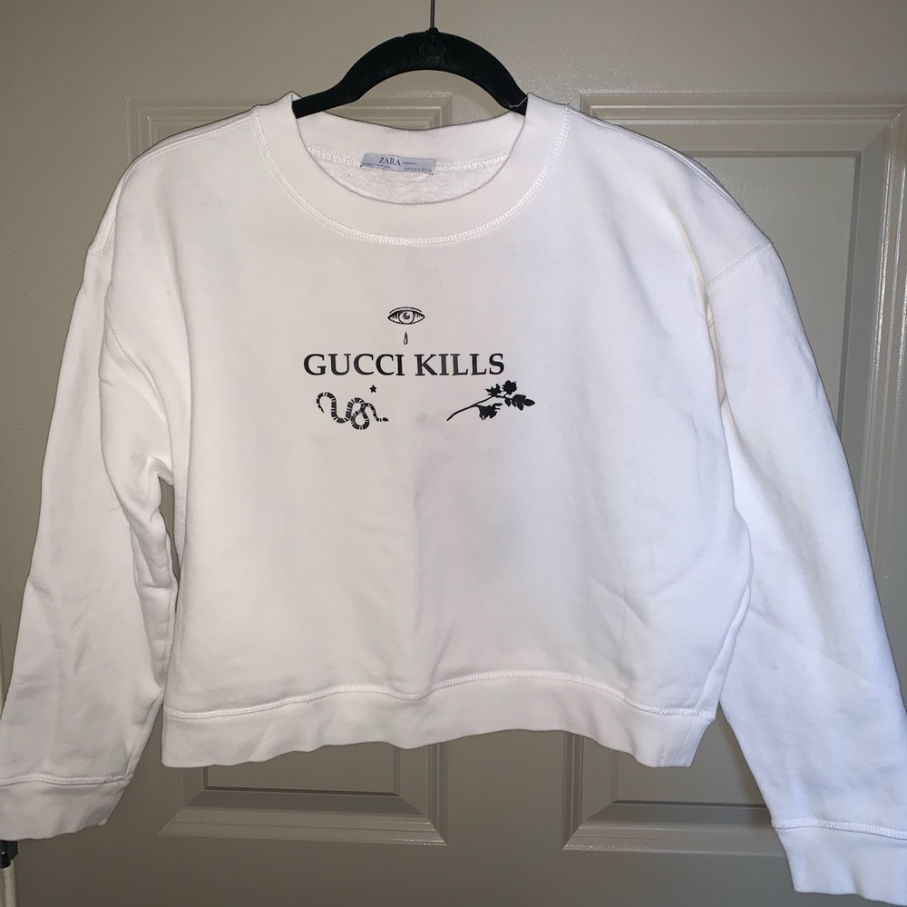 White Zara Sweatshirt